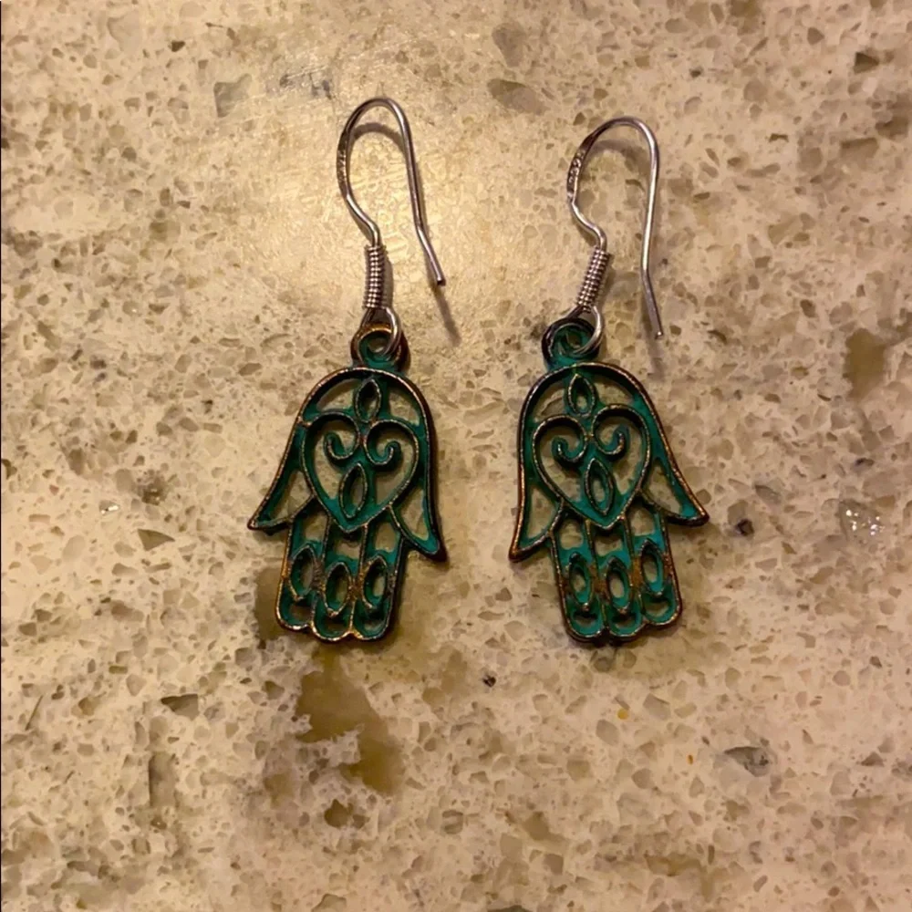 Hamsa earrings